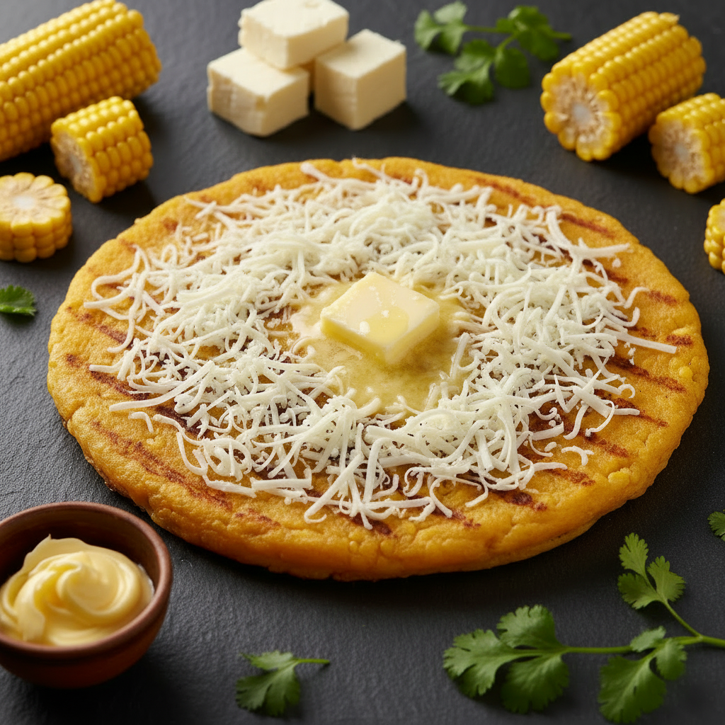 Cachapas - Flat Lay Profesional