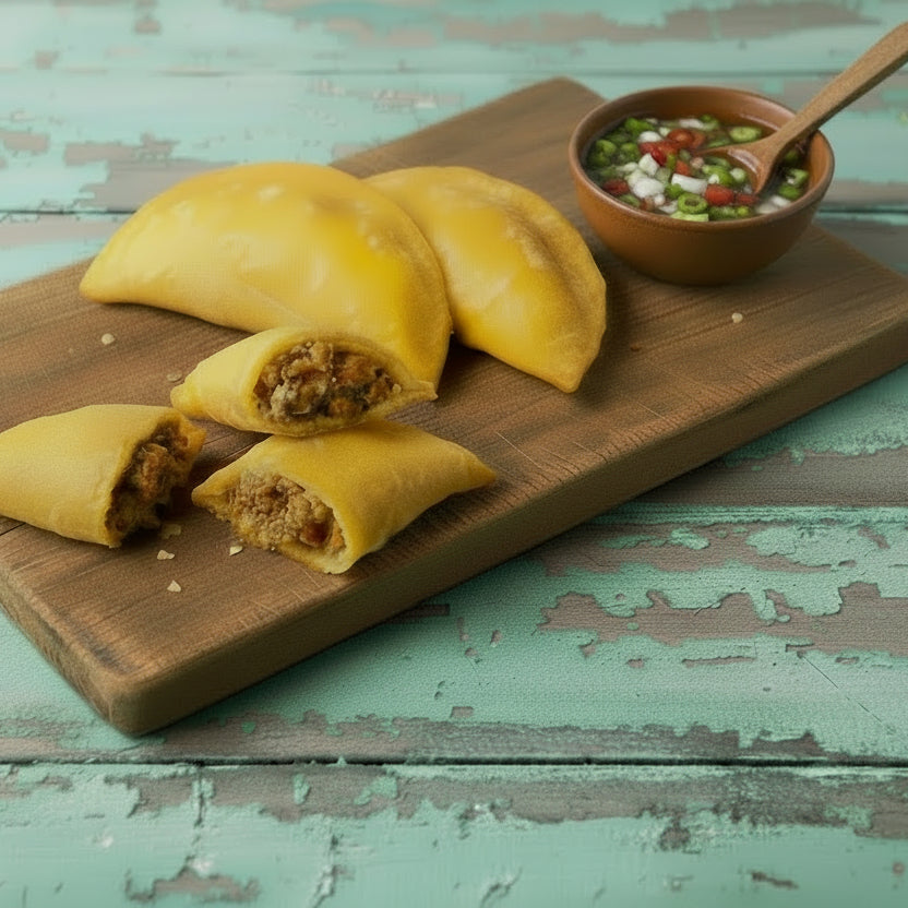 Empanadas Colombianas P/C, Carne, Pollo y Queso / Por Agregar